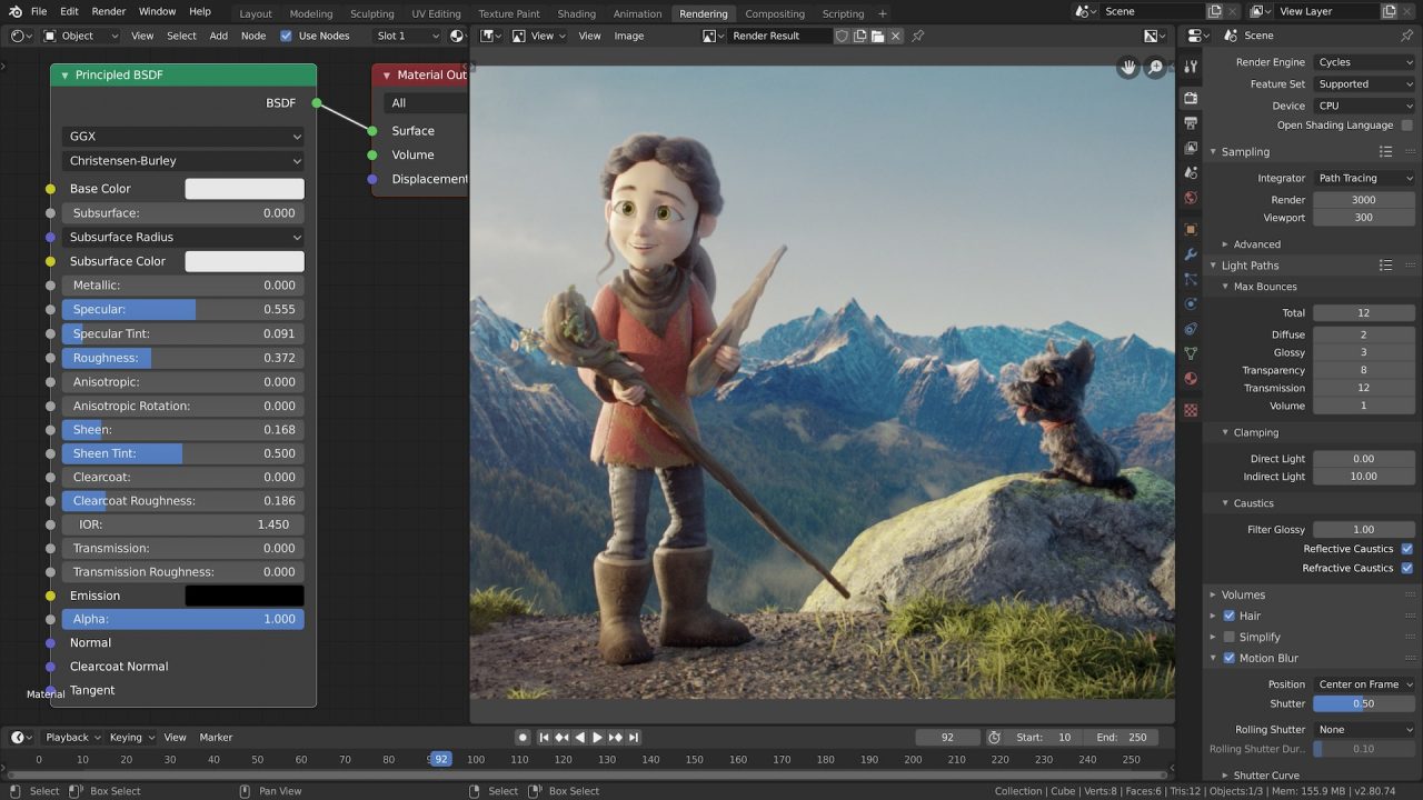 Blender 开源的跨平台全能三维动画制作软件