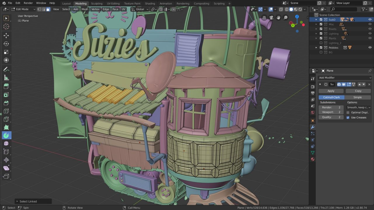 Blender 开源的跨平台全能三维动画制作软件