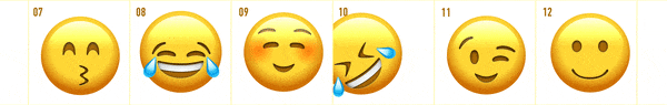 【AE/PR模版】Emoji动画素材 102个可爱Emoji表情动画素材