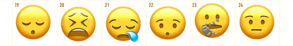【AE/PR模版】Emoji动画素材 102个可爱Emoji表情动画素材