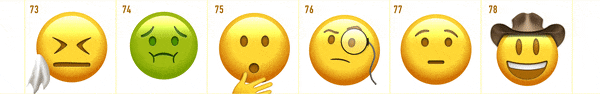 【AE/PR模版】Emoji动画素材 102个可爱Emoji表情动画素材