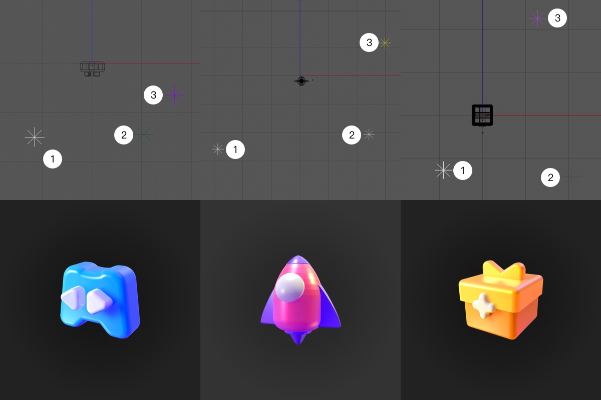 如何从零开始完成一套3D图标设计?来看大厂的实战案例!