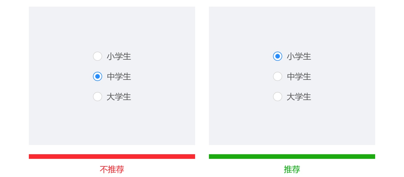 从四个部分,帮你完全掌握单选框的设计方法