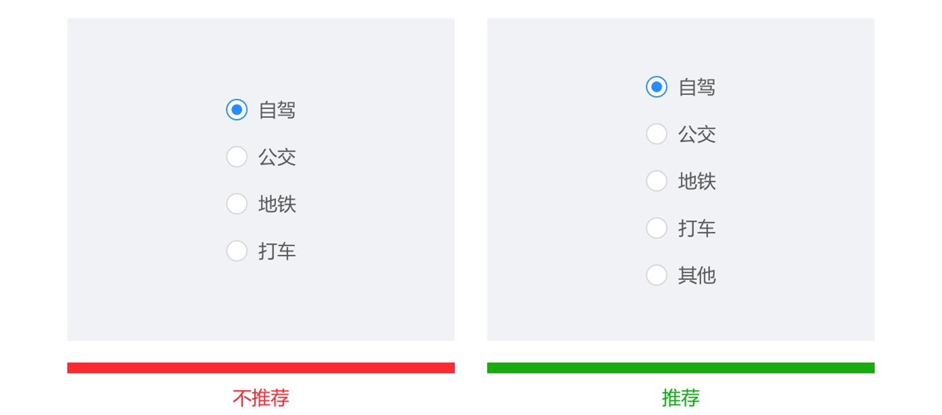 从四个部分,帮你完全掌握单选框的设计方法