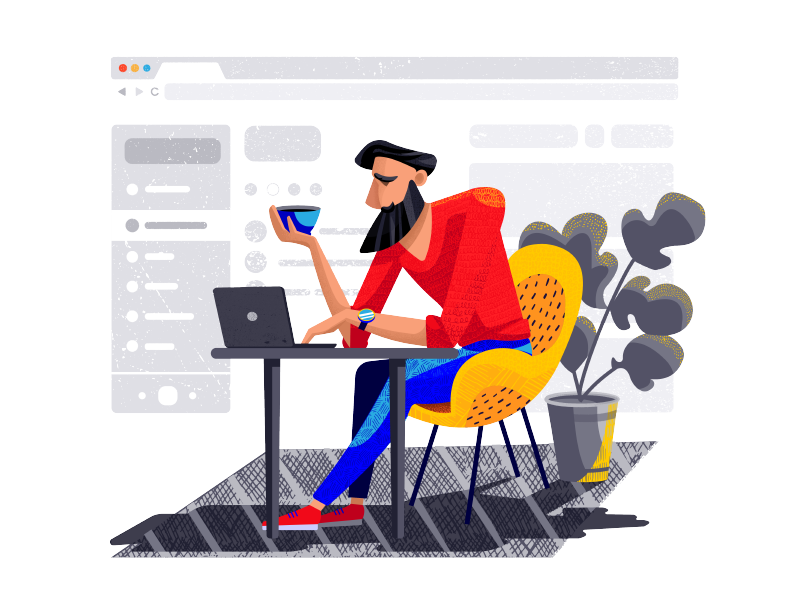 为网站定制插画有哪些可供借鉴的方法?