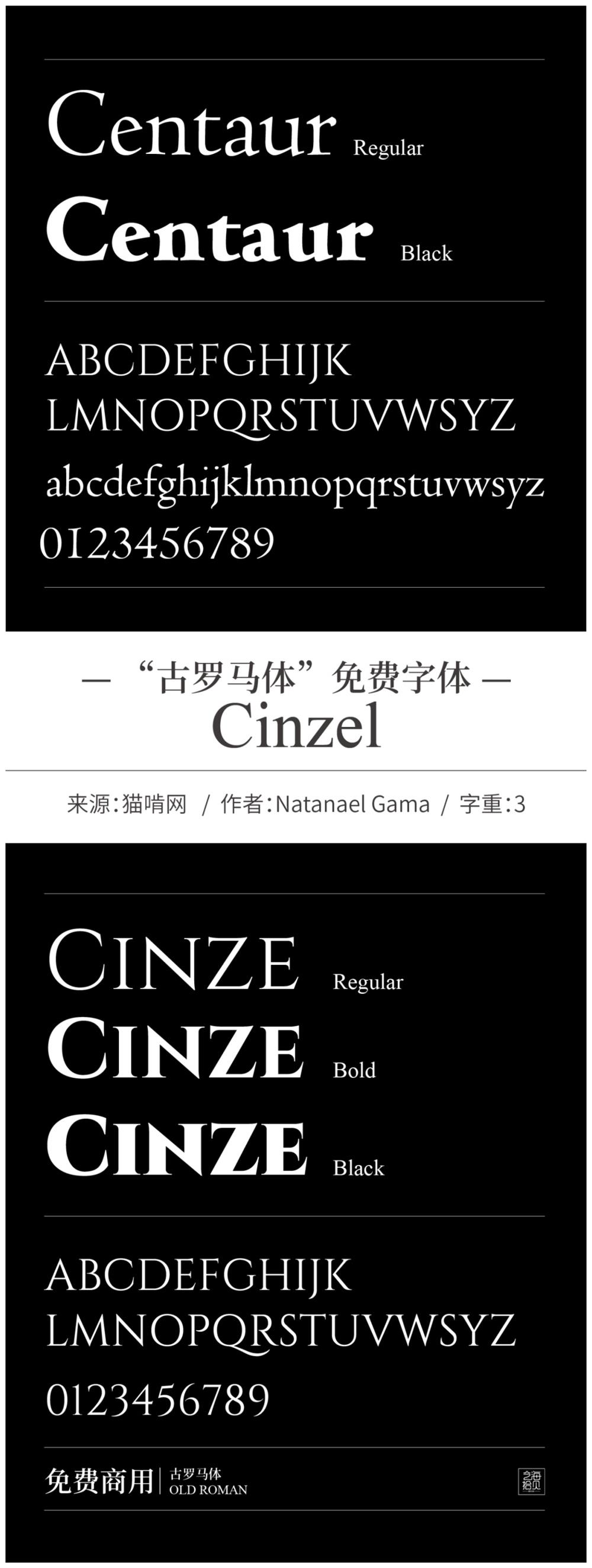 有哪些好看免费的英文衬线字体?(附打包下载)