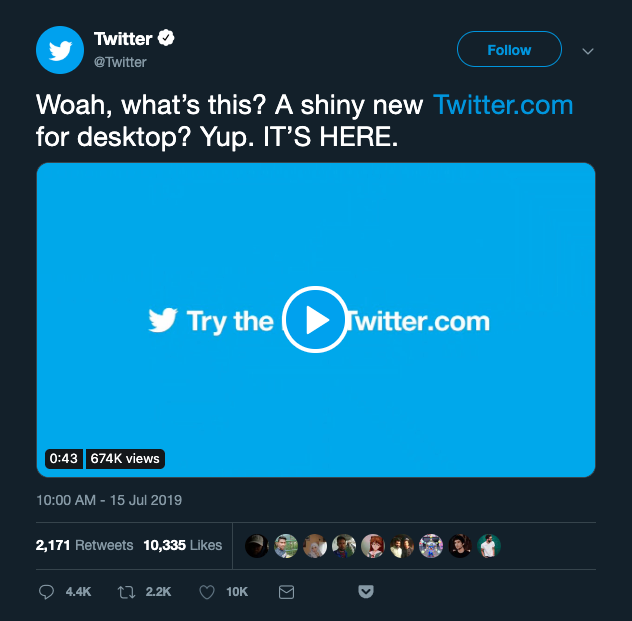 时隔 7 年!围观Twitter 网页版重磅更新